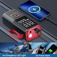 Wireless 6000mAh 150PSI Portable Car Compressor Pump Dual Screen Display Tire Inflator ABS Material Cordless for Car