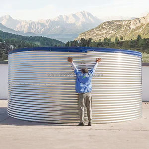 SDM Zincalume جولة المياه المموج جولة خزانات بسعة مخصصة - Product Image 4