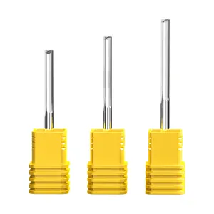 HUHAO 3.175mm penggilingan pemotong 2 seruling lurus ukiran mesin bor ukir bit router bit untuk kayu 2548