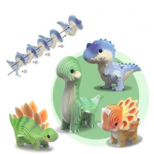 Populaire 3D dinosaure papier stéréoscopique Puzzle jouet enfants créatif bricolage jouet éducation précoce manuel carte d'assemblage - Product Image 1