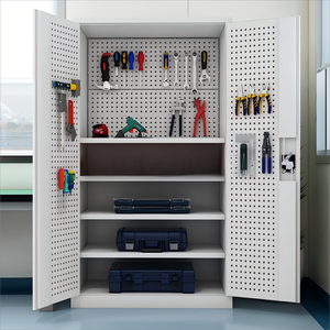 Tủ lưu trữ công cụ nặng, tủ công cụ làm việc nặng với khóa khóa, ngăn kéo, và một tủ công cụ với ròng rọc - Product Image 5