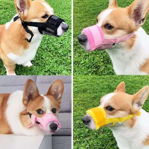 Mesh Dog Muzzle Anti-Biting Anti-Barking Anti-Scavenging Breathable for Small Medium Dogs-Yilin Pet Made in China - Product Image 5