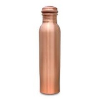 Bouteille d'eau en cuivre pur faite à la main de haute qualité pour les fêtes, lavable au lave-vaisselle et écologique, taille personnalisée, emballage haut de gamme