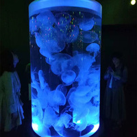 Aquarium en acrylique pour plantes aquatiques en forme de colonne, moulage unique en lucite 100% durable