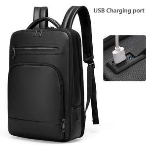 Mochila para Portátil de 15.6 Pulgadas, Personalizada <span class=keywords><strong>con</strong></span> Logotipo, de Cuero PU, Gran Capacidad, Impermeable, <span class=keywords><strong>con</strong></span> Carga USB para Hombres, para Negocios, Trabajo y Viajes - Product Image 6