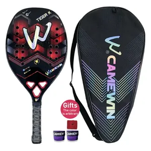 Raquette <span class=keywords><strong>de</strong></span> <span class=keywords><strong>padel</strong></span> Camewin 2024 en carbone, raquette <span class=keywords><strong>de</strong></span> beach tennis en fibre, tête <span class=keywords><strong>de</strong></span> <span class=keywords><strong>padel</strong></span> pour adultes, hommes, femmes, pagaie professionnelle, <span class=keywords><strong>sac</strong></span> - Product Image 2
