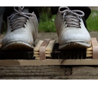 Brosse de nettoyage de chaussures Ubest - Construction durable en bois et PP pour un nettoyage en profondeur dans le jardin et l'agriculture