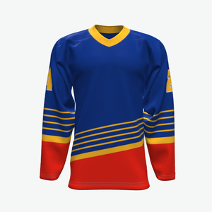 Fabricante Hombres Deportes Manga Larga Bordado Sublimado Hockey Sobre Hielo Uniformes Vintage Al Por Mayor Blank Hockey Jersey Sudadera Con Capucha - Product Image 2