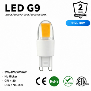 หลอดไฟ LED G9 ซิลิโคนชิป Epistar ปรับความสว่างได้ 250-280LM AC 120V 230V 2700K-6500K CE ETL RoHS 15000H รับประกัน 2 ปี - Product Image 1