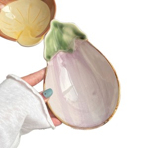 Assiettes et bols en céramique faits main Lelyi, mignons et originaux en forme de légumes, style frais et créatif, pour collations - Product Image 6