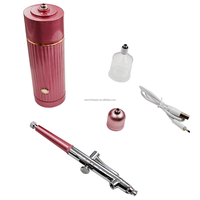 Aérographe portable rechargeable double action 0,3 mm 20 psi pour nail art, décoration de gâteaux, tatouage, maquillage et salon