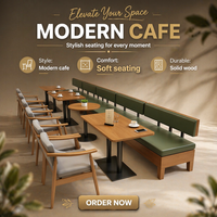 Ensemble table et chaises de style minimaliste pour restaurant occidental, design en bois pour pâtisserie, restaurant, salon de thé
