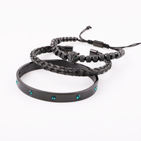 Haute Qualité De Luxe Hommes Bijoux Léopard Vert CZ Charme Or En Acier Inoxydable Bracelet Logo Personnalisé Bracelet Hommes JBS12458