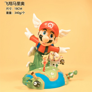 Figurines PVC de personnages de jeux créatifs de la série Super <span class=keywords><strong>Mario</strong></span>, modèles de jouets <span class=keywords><strong>Mario</strong></span>, Luigi, Yoshi, Dragon, jouets promotionnels en gros - Product Image 4