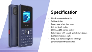 2024 offerta speciale Ipro A19 a basso costo 2G Feature phone da 1.77 pollici sottili di piccole dimensioni cellulari da gioco prodotti 2024 Ipro A19 - Product Image 3