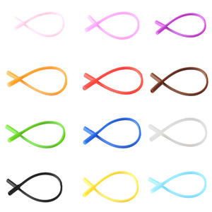 Chaîne de <span class=keywords><strong>lunettes</strong></span> en silicone pour enfants Support de câble de sport Lanière de cou pour <span class=keywords><strong>lunettes</strong></span> de lecture <span class=keywords><strong>Cordon</strong></span> élastique Cordes antidérapantes 17cm - Product Image 2