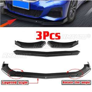 3x Adjustable Universal <b>Car</b> Front Bumper Splitter Lip Spoiler <b>Diffuser</b> <b>for</b> Benz W211 W212 W117 W176 W205 W204 W203 <b>for</b> Jetta MK5 - Product Image 1