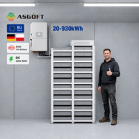 Stock UE Batterie au lithium LiFePO4 DC 200V-1000V pour stockage d'énergie domestique, haute tension, BYD, empilable, modulaire, IP65, pour réseau hybride