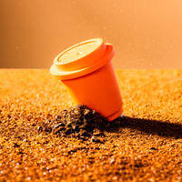 Café Arabica torréfié foncé, doux, en poudre lyophilisée, 100% spécialité café, net 2g |   Moins Coffee Rouge Crimson Premium SKU