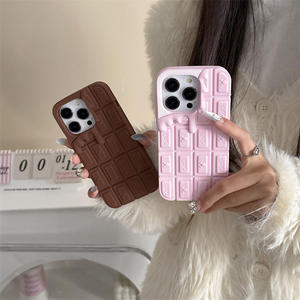 Offre Spéciale 3D dessin animé chocolat <span class=keywords><strong>Mickey</strong></span> <span class=keywords><strong>Minnie</strong></span> <span class=keywords><strong>coque</strong></span> de téléphone pour iphone 17air 15 14 13 12 11 Pro Max 16 Plus drôle couverture en Silicone souple - Product Image 2