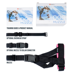 Bozal de Lujo para Perro, Anti-Mordidas, Anti-Ladridos, Anti-Masticación, Cómodo, Transpirable, Suave, Resistente, de Malla de Nylon, con Correa Ajustable y Estampado de Cintas - Product Image 2