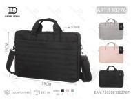 Borsa a tracolla per laptop in nylon con chiusura a cerniera e tracolla protettiva per laptop - Product Image 1