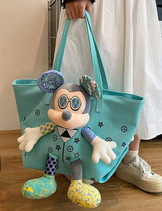 <span class=keywords><strong>Borsa</strong></span> di tela di grande capacità da donna 2025 Trendy per <span class=keywords><strong>topolino</strong></span> - Product Image 4