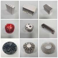Profilé d'extrusion en alliage d'aluminium CNC industriel personnalisé, dissipateur thermique carré anodisé, tempérisation T3-T8