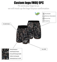 Short de basketball pour homme à séchage rapide, 5 pouces, style streetwear américain, imprimé, pour l'été, la gym, l'entraînement et les activités athlétiques décontractées