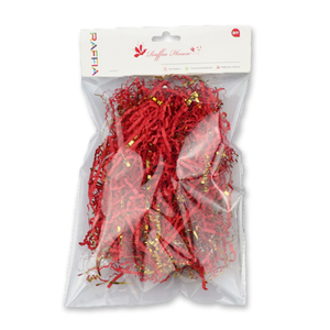 Noël bricolage brillant or raphia papier lambeaux <span class=keywords><strong>noir</strong></span> froissé coupe papier déchiqueté remplissage pour boîte de remplissage décorations colorées - Product Image 4