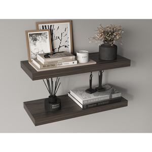 Ecco 31.5 In Wide Floating Shelves Set Of 2 <b>Wall</b> Decor Book <b>Storage</b> For Bedroom Bathroom - Product Image 1