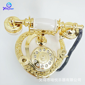 ยินเยว่ กล่องดนตรีโทรศัพท์แบบโบราณ สไตล์ยุโรป พลาสติกทรงกลม ทันสมัย สำหรับบาร์ คาเฟ่ ที่เก็บของสร้างสรรค์ - Product Image 3