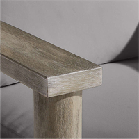 Chaise en teck pour terrasse de jardin, tables et chaises en teck imperméables et résistantes au soleil, ensemble de meubles d'extérieur pour patio, chaise en teck pour hôtel en bord de mer
