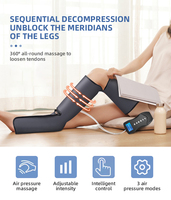 Masseur de jambes avancé 2025, massage par compression d'air, chaleur, masseur de jambes, masseur de pieds avec télécommande