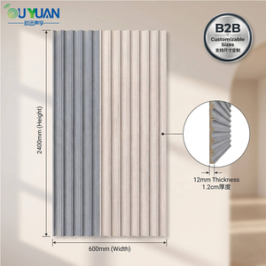 Paneles Acústicos <span class=keywords><strong>de</strong></span> Madera Curvada Ondulada con Acabado <span class=keywords><strong>de</strong></span> Chapa <span class=keywords><strong>de</strong></span> Madera, Paneles <span class=keywords><strong>de</strong></span> Pared Insonorizantes Flexibles <span class=keywords><strong>de</strong></span> MDF para Dormitorio, Hotel, Estudio <span class=keywords><strong>de</strong></span> Grabación - Product Image 3
