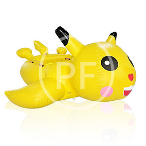 Agua inflable arrastrando oso Pikachu <span class=keywords><strong>II</strong></span> Oso de fresa Ultraman pez volador Banana barco lancha arrastrando pequeño pato amarillo - Product Image 3