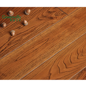 125mm large plancher solide de bois dur de teck <span class=keywords><strong>doré</strong></span> <span class=keywords><strong>couleur</strong></span> chêne blanc massif plancher de bois franc - Product Image 3