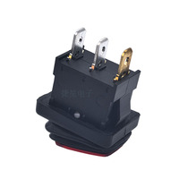 Interrupteur à bascule étanche IP65 16A125V/10A250VAC S P S T ON-OFF avec voyant rouge 15*21mm RL3(P)