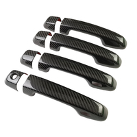 Couvercle de poignée de porte en Fiber de carbone pour TOYOTA PRADO GX VX Land Cruise 200 LC200 4x4, accessoires pour produits extérieurs de voiture tout-terrain