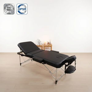 Soldes Exceptionnelles Dropshipping Lit <span class=keywords><strong>de</strong></span> <span class=keywords><strong>Massage</strong></span> Pliant Portable pour Spa Corporel Chinois, <span class=keywords><strong>Table</strong></span> <span class=keywords><strong>de</strong></span> <span class=keywords><strong>Massage</strong></span> Faciale Portable 3 Plis en Alliage d'Aluminium - Product Image 1