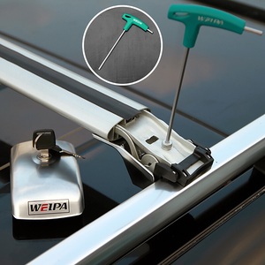 Bestseller Zware Afsluitbare Dakdrager Dwarsbalken Aluminium Autolakken Voor Toyota <span class=keywords><strong>4</strong></span> Loper 2012-2015/Dakrails Passen - Product Image 6
