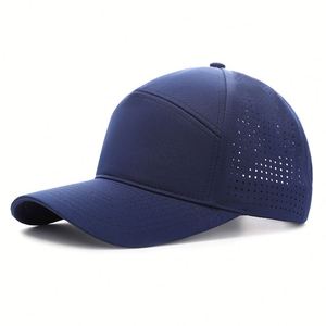Casquette de golf Performance Rope imperméable, casquette snapback, casquette de baseball imperméable, perforations découpées au laser, casquette de golf sportive pour homme à 7 panneaux - Product Image 4