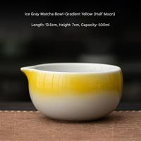 Bol à thé matcha traditionnel en céramique avec bec verseur et support de fouet pour la cérémonie Bol à mélanger matcha chawan Service à café et thé