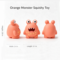 Lot de 6 jouets sensoriels anti-stress à montée lente en forme de monstres mignons pour enfants et adultes