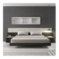Ensemble de chambre à coucher en mélamine, meubles modernes, bon marché, taille King, 11na012