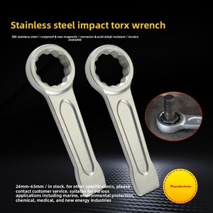 Clé à fourche à tête unique 12 points, épaissie, anti-magnétique, anti-rouille, chromée, pour <span class=keywords><strong>marteau</strong></span> de menuisier - Product Image 2