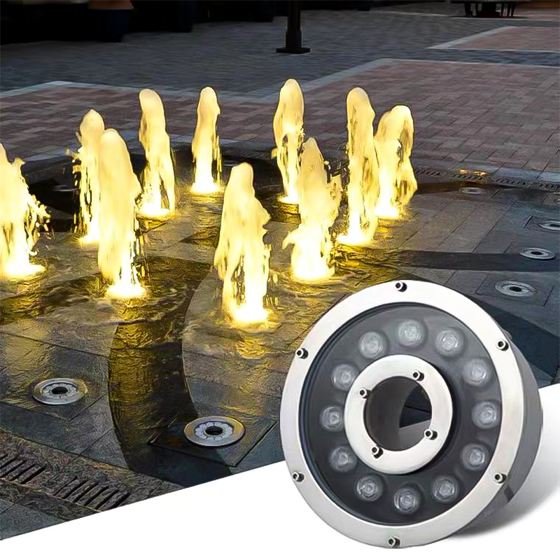 LED Fountain & Gushing Spring Light, Waterproof Colorful Underwater Spotlight, Landscape Submersible Lamp for Pool, Fish Pond