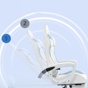 Moderner luxuriöser ergonomischer Hebe stuhl Bequemer weißer Liegestuhl Lordos stütze Höhen verstellbare Dreh funktion - Product Image 4