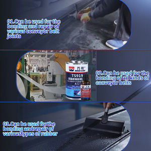 Adhésif pour bande transporteuse en caoutchouc Wanjian, gel noir haute résistance (TS919), durée <span class=keywords><strong>de</strong></span> conservation <span class=keywords><strong>de</strong></span> 18 mois, pour <span class=keywords><strong>la</strong></span> réparation et <span class=keywords><strong>la</strong></span> reconstruction des bandes transporteuses - Product Image 3
