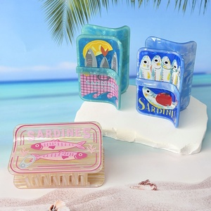 Custom Sardine Pattern Large Square <strong>Hair</strong> Claw Clip <strong>for</strong> Thick <strong>Hair</strong> Hawaiian Beach Style Creative Fish Print <strong>Hair</strong> <strong>Accessory</strong> <strong>Women</strong> - Product Image 1